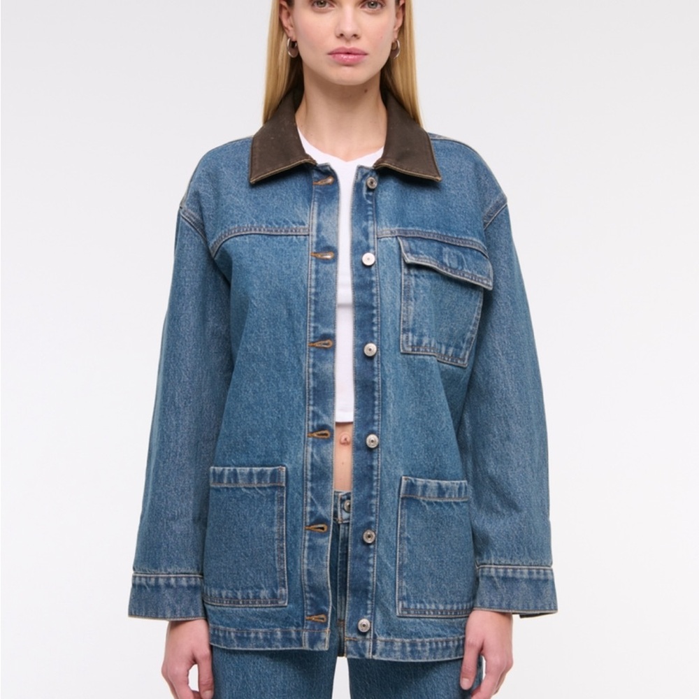 Abercrombie Denim Utility Shirt Jacket